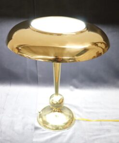 Alternative view of Italian Brass Table Lamp by Oscar Torlasco for Lumi, 1950s