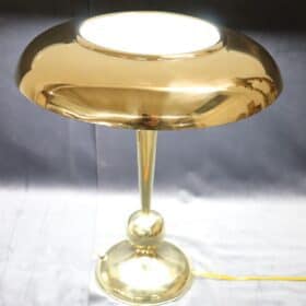 Italian Brass Table Lamp by Oscar Torlasco for Lumi, 1950s