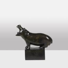 François Pompon “Hippopotame”, bronze, 2006 print.