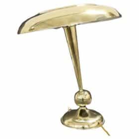 Italian Brass Table Lamp by Oscar Torlasco for Lumi, 1950s