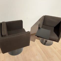 Pair of Cubic Swivel Chairs - Side and Front - Styylish