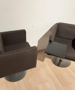 Pair of Cubic Swivel Chairs - Side and Front - Styylish