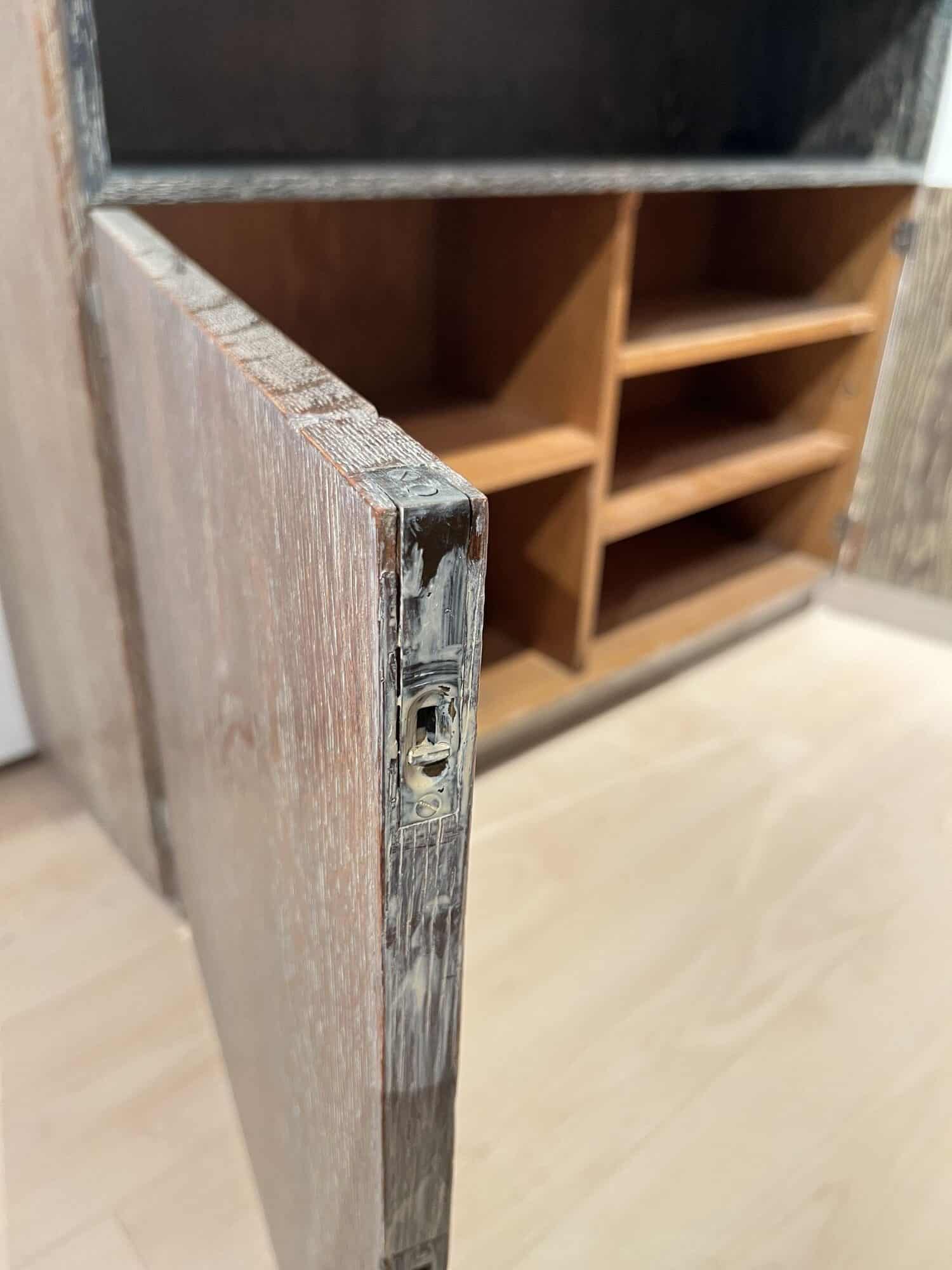 Art Deco Office Bookcase, De Coene Frères, Limed Oak, Belgium circa 1935 - Image 13