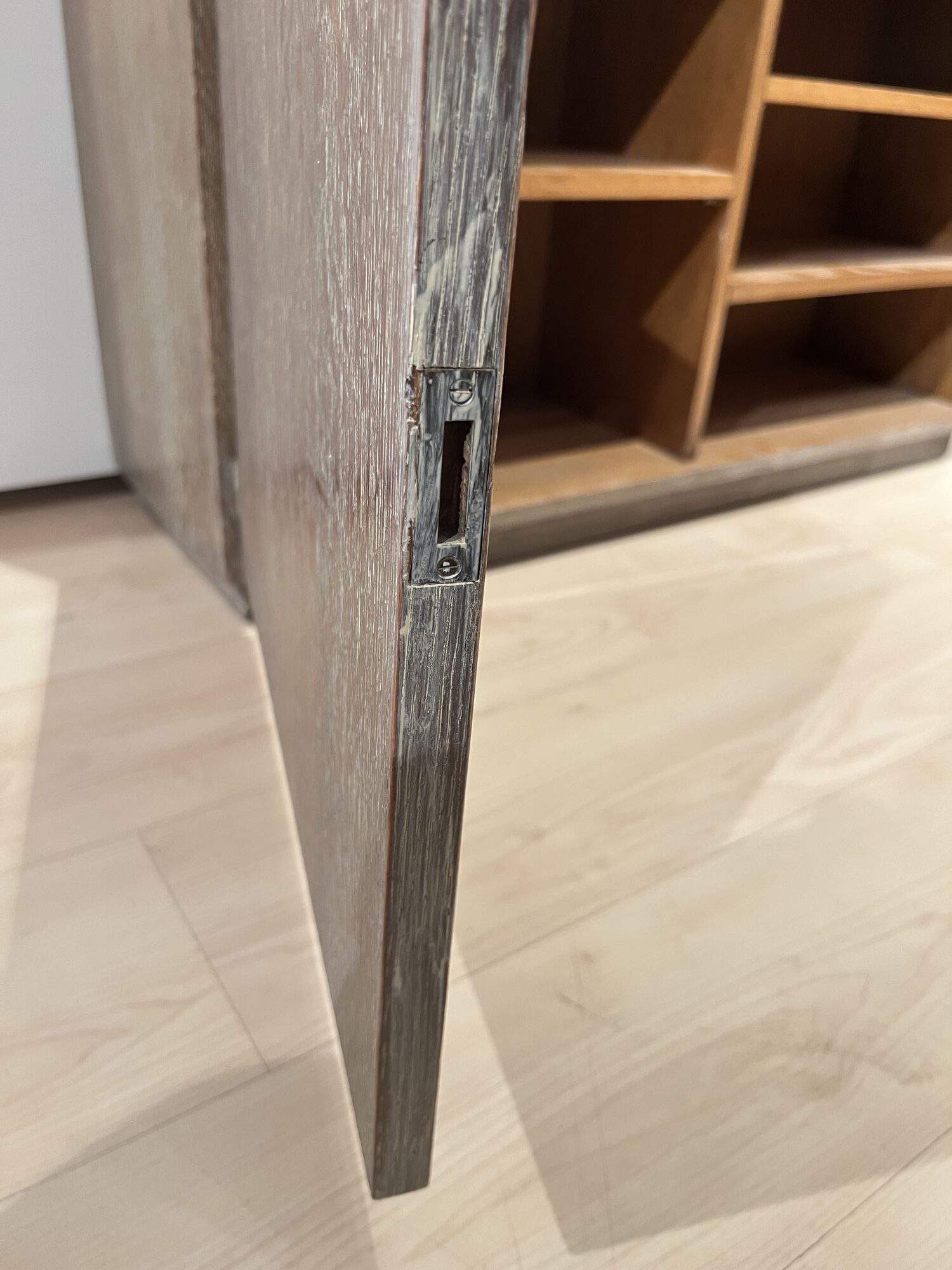 Art Deco Office Bookcase, De Coene Frères, Limed Oak, Belgium circa 1935 - Image 14