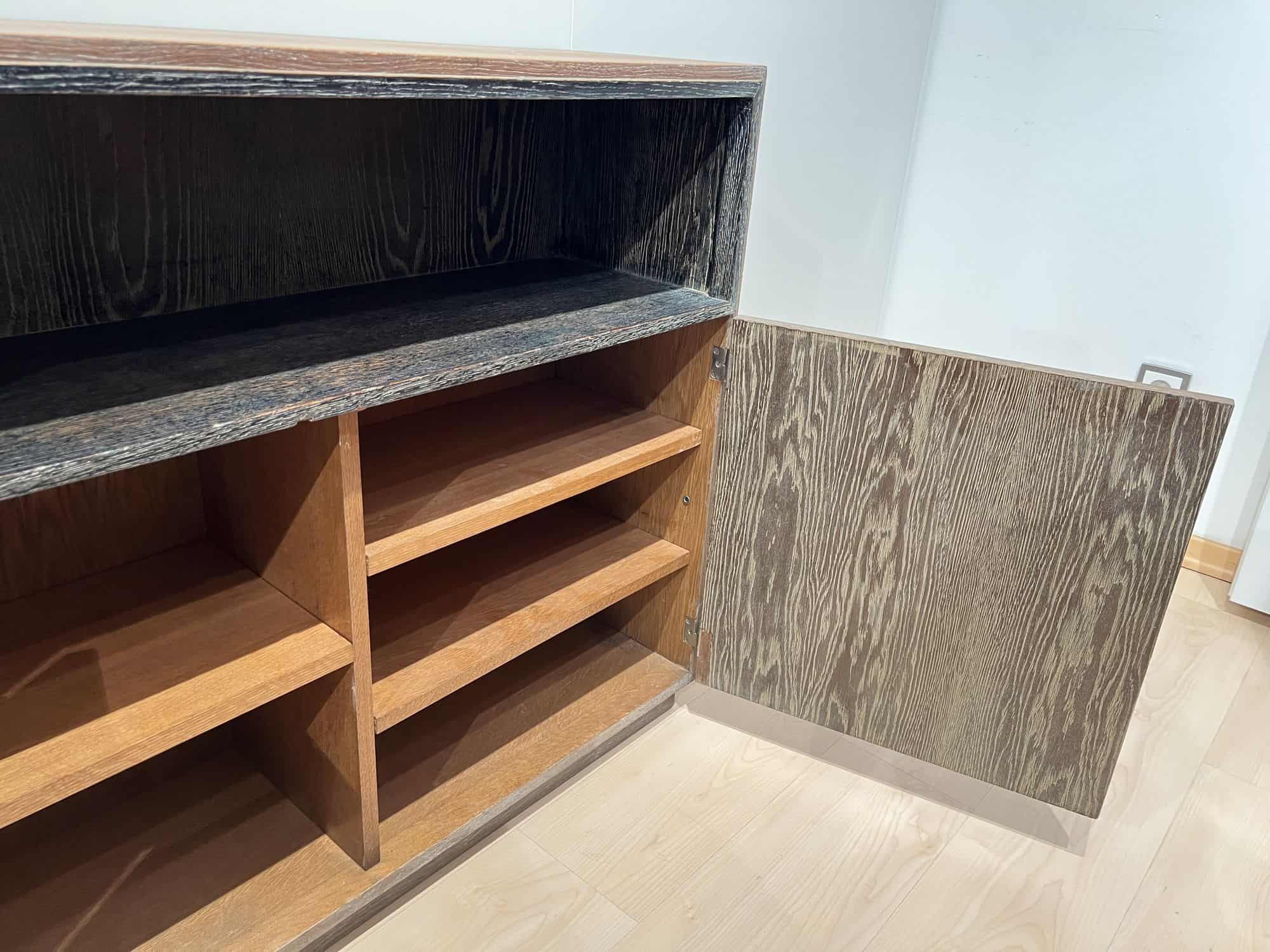 Art Deco Office Bookcase, De Coene Frères, Limed Oak, Belgium circa 1935 - Image 15