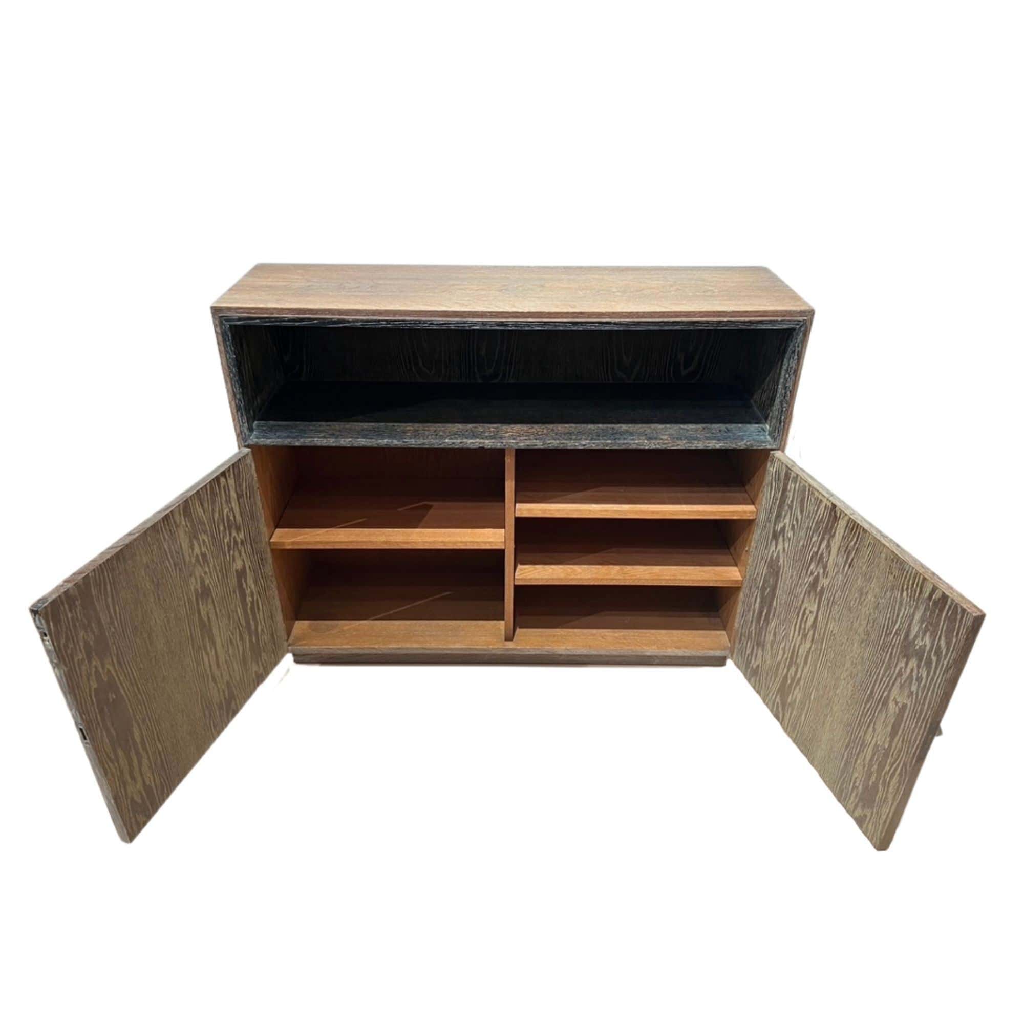 Art Deco Office Bookcase, De Coene Frères, Limed Oak, Belgium circa 1935 - Image 2