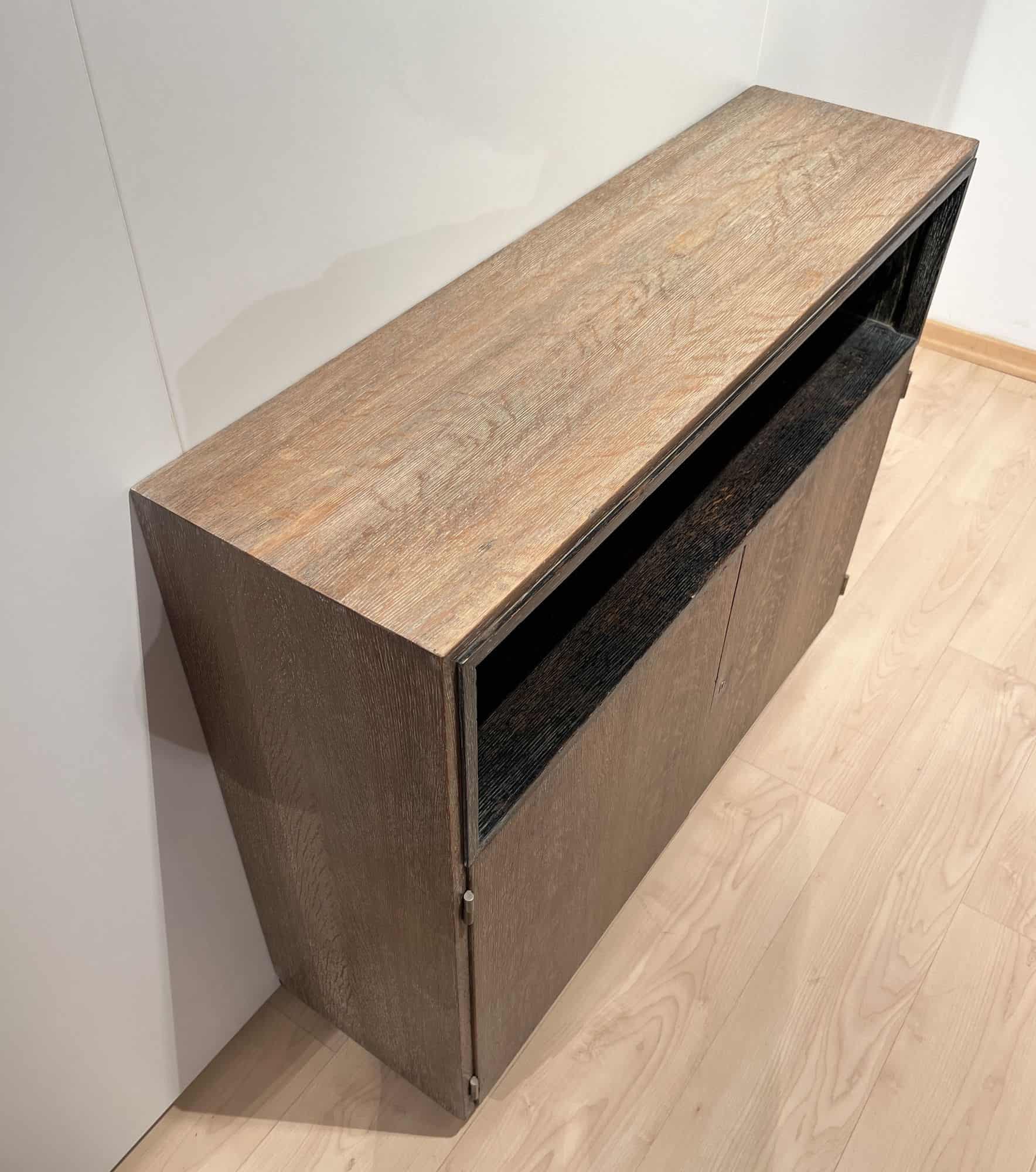 Art Deco Office Bookcase, De Coene Frères, Limed Oak, Belgium circa 1935 - Image 5