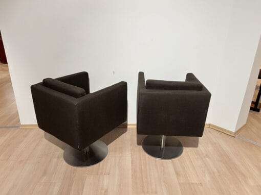 Pair of Cubic Swivel Chairs - Back Details - Styylish