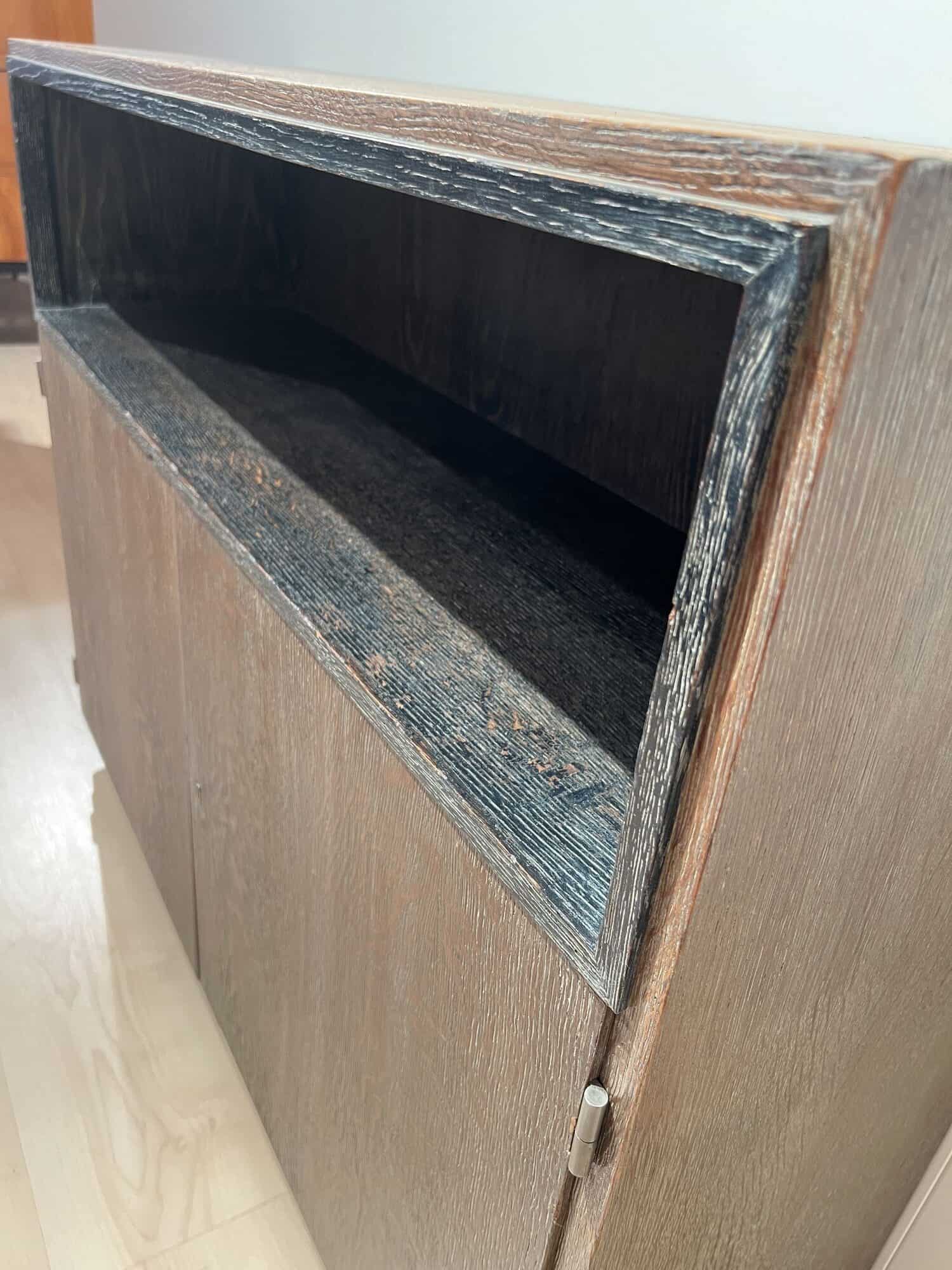 Art Deco Office Bookcase, De Coene Frères, Limed Oak, Belgium circa 1935 - Image 7