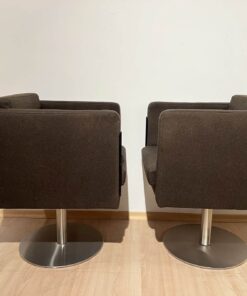 Pair of Cubic Swivel Chairs - Side Profiles - Styylish