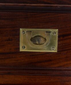 Pair of Mahogany Chests - Gold Detail - Styylish