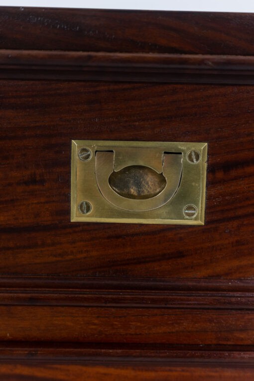 Pair of Mahogany Chests - Gold Detail - Styylish