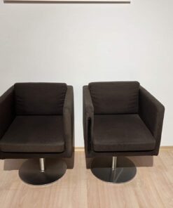 Pair of Cubic Swivel Chairs - Front View - Styylish