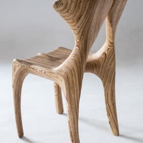 Dune Carved Chair, Handcrafted, Limited Edition