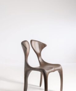 Dune Carved Chair - Darker Wood - Styylish