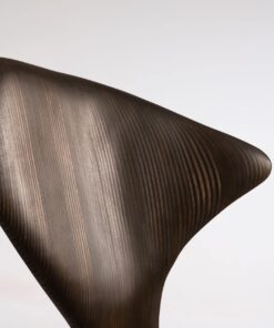 Dune Carved Chair - Darker Wood Backrest - Styylish