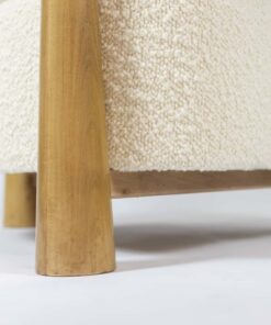 Pair of “Bean” Shaped Armchairs - Wooden Frame - Styylish