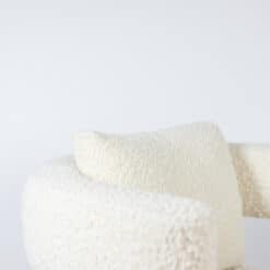 Pair of “Bean” Shaped Armchairs - Cushion Detail - Styylish