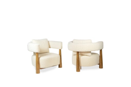 Pair of “Bean” Shaped Armchairs - Styylish