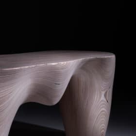 Flow Carved Bench, Handcraft