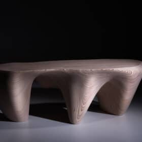 Flow Carved Bench, Handcraft