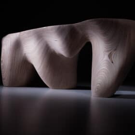 Flow Carved Bench, Handcraft