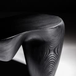 Flow Carved Bench - Wood Grain Detail - Styylish