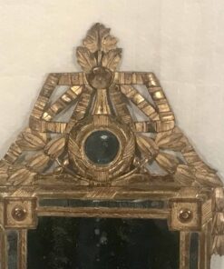French Louis XVI Mirror - Top Detail - Styylish
