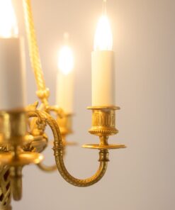 Louis XVI Style Chandelier - Gold Holder - Styylish