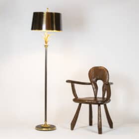 Maison Charles Floor Lamp in Bronze, 1970