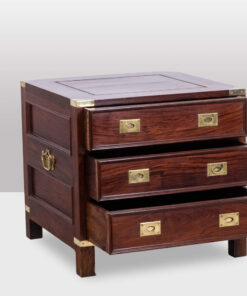 Pair of Mahogany Chests - Drawers Open - Styylish