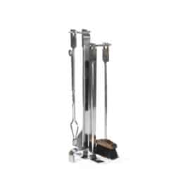 Chrome Metal Fireplace Set - Styylish