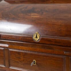 Mahogany Secretary Desk - Keyhole Detail - Styylish