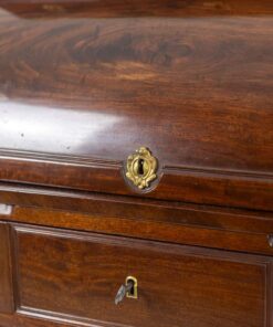 Mahogany Secretary Desk - Keyhole Detail - Styylish