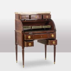 Mahogany Secretary Desk - Drawers Open - Styylish