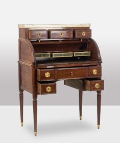 Mahogany Secretary Desk - Drawers Open - Styylish