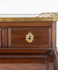 Mahogany Secretary Desk - Keyhole on Drawer - Styylish