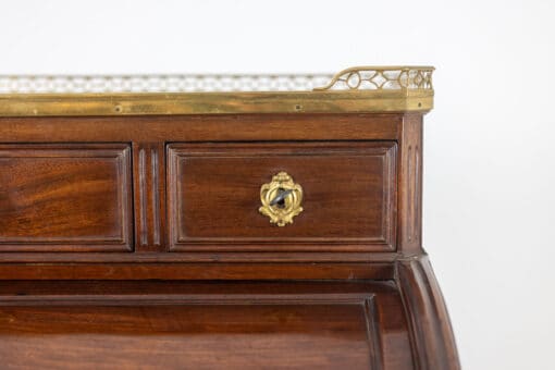 Mahogany Secretary Desk - Keyhole on Drawer - Styylish