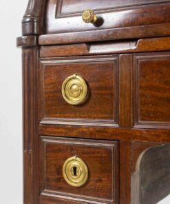 Mahogany Secretary Desk - Gold Hardware - Styylish