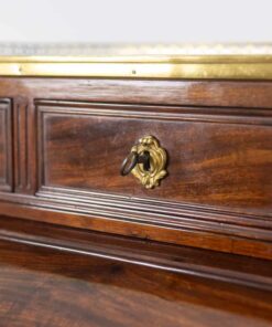 Mahogany Secretary Desk - Key Detail - Styylish