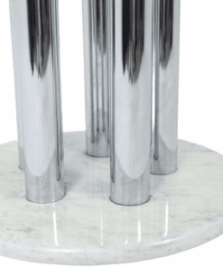 Marble Table with Chrome - Marble Base - Styylish