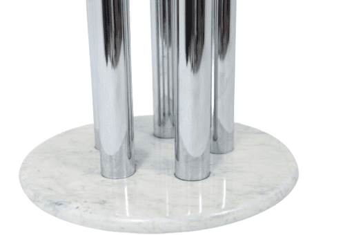 Marble Table with Chrome - Marble Base - Styylish