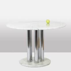 Marble Table with Chrome - Full Profile - Styylish