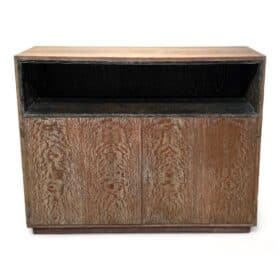 Art Deco Office Bookcase, De Coene Frères, Limed Oak, Belgium circa 1935