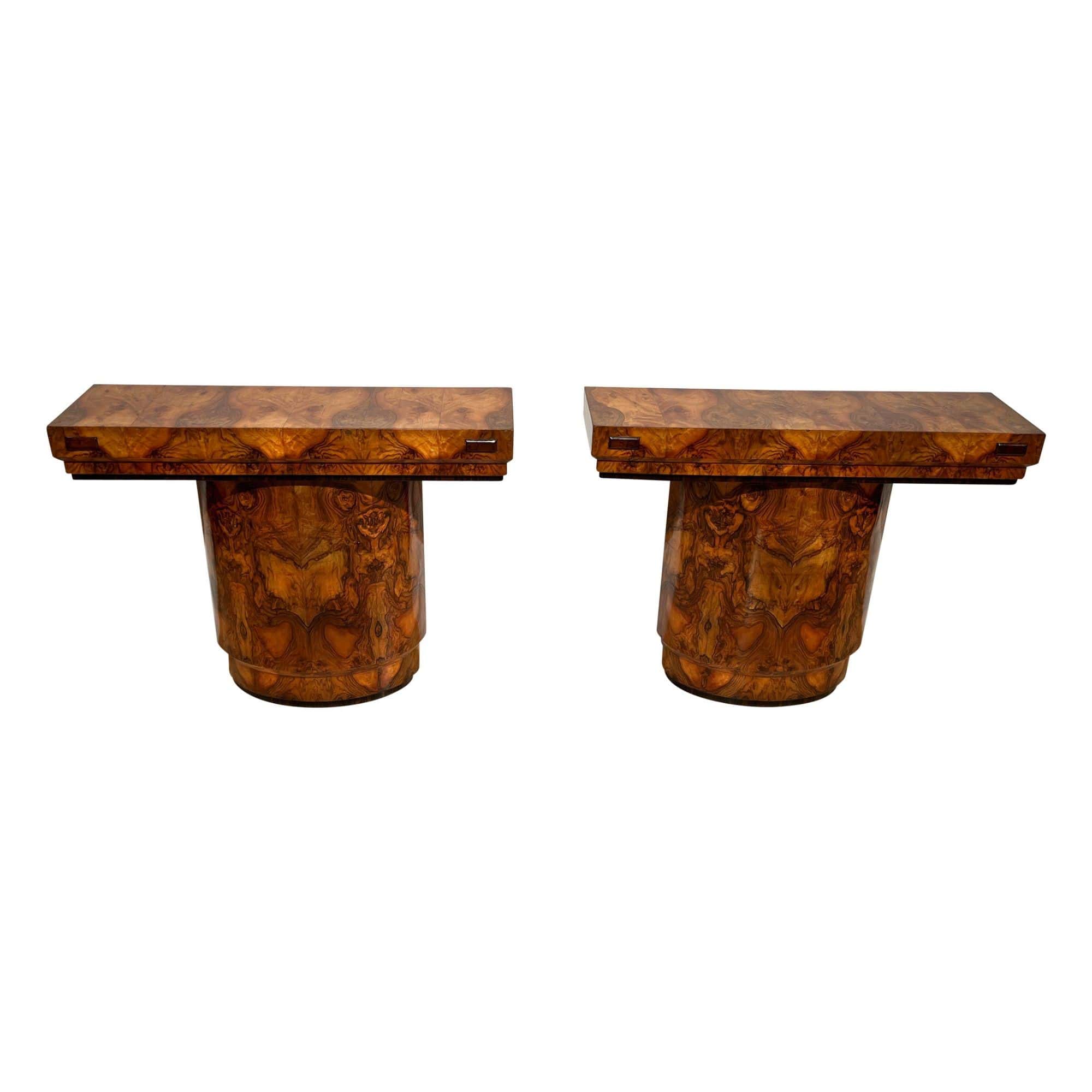 Pair of Art Deco Console Tables- Styylish