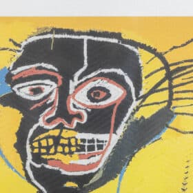 Colorful Jean-Michel Basquiat Silkscreen, 1990