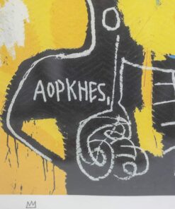 Colorful Jean-Michel Basquiat Silkscreen - Body Detail - Styylish