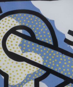 Blue Keith Haring Silkscreen - Black Line - Styylish