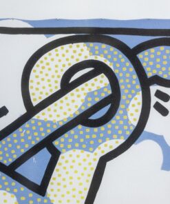 Blue Keith Haring Silkscreen - Shapes - Styylish