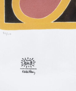 Framed Keith Haring Silkscreen - Stamp - Styylish